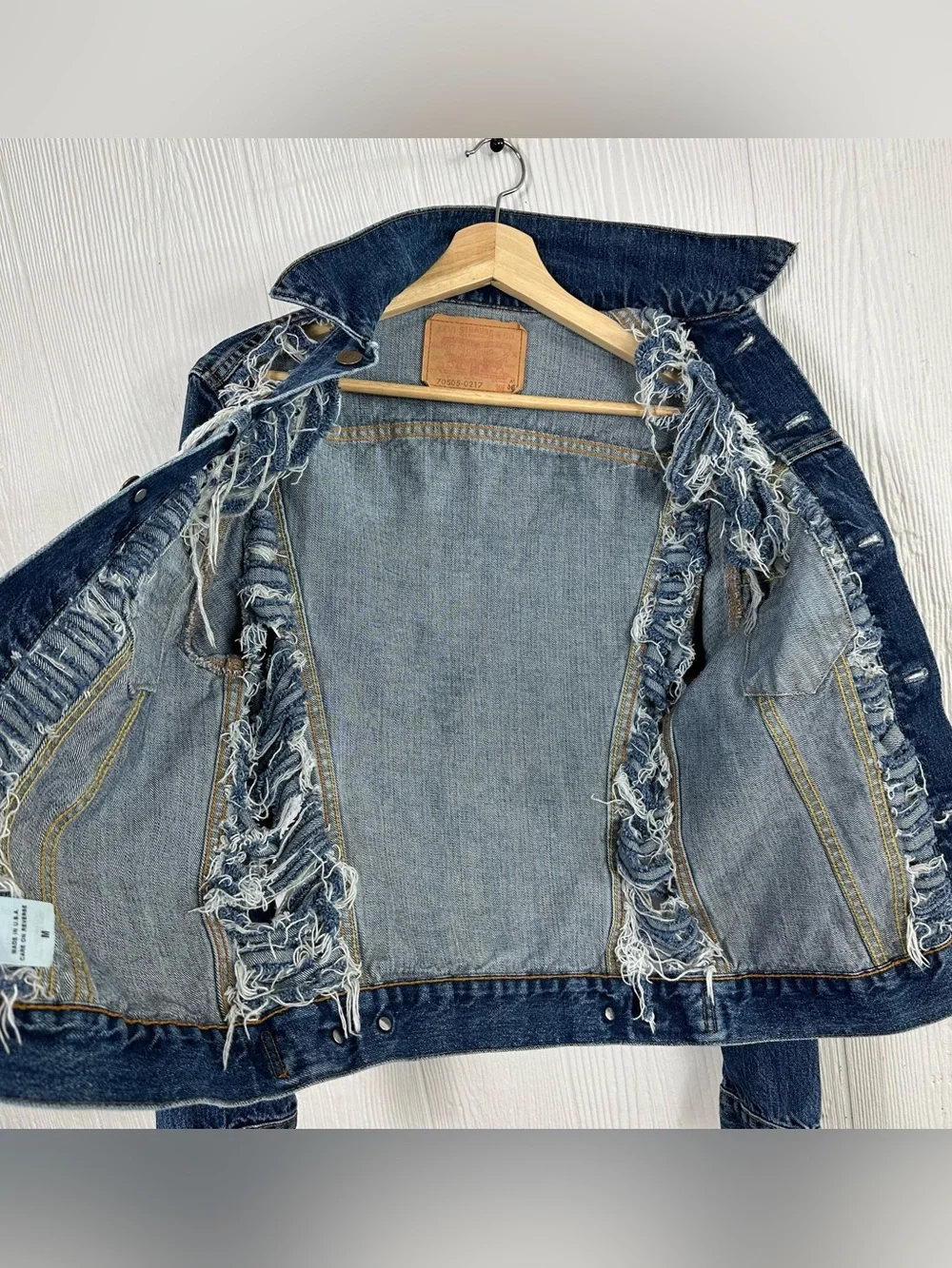Rare Archival Levi’s Type III Sample Jacket Factory Distressed Medium Vintage